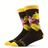 10 Pairs Unisex Cartoon Socks - Mickey & Donald Duck Breathable Elastic Socks