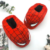 Cotton Slippers Spider Man Cartoon Couple Bag And Warm Shoes Men'S And Women'S