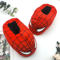 Cotton Slippers Spider Man Cartoon Couple Bag And Warm Shoes Men'S And Women'S