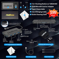 HP Stream 14" HD Lightweight Laptop, Intel Celeron N4120, 16GB RAM, 224GB