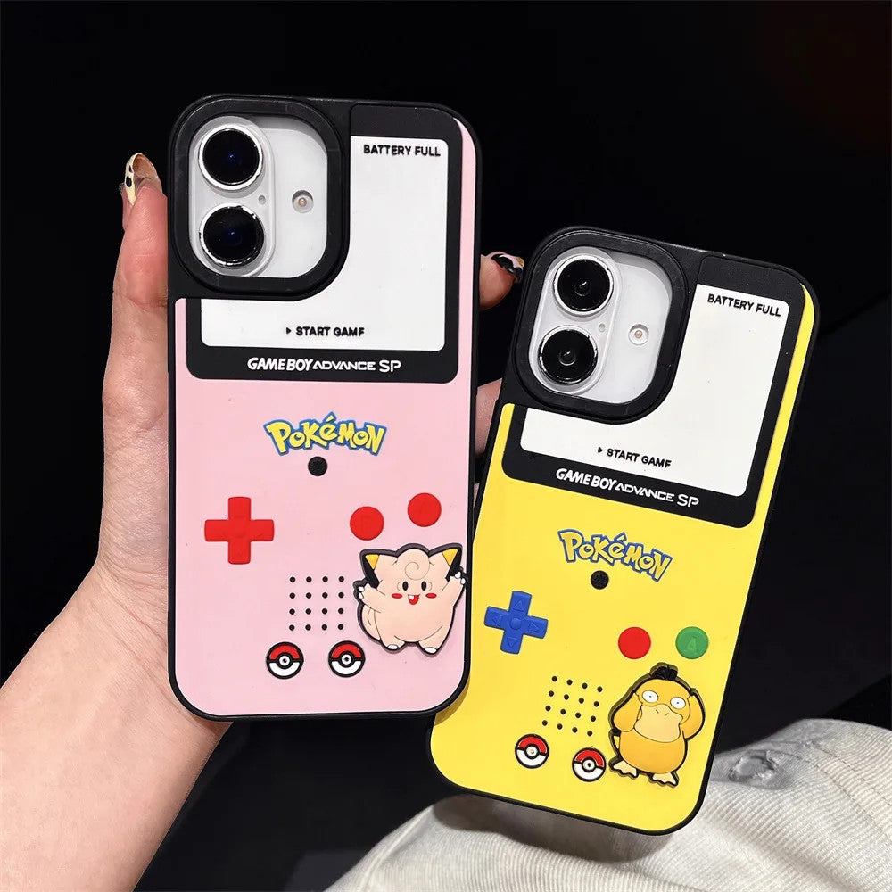 For iphone 17 16 Case,Pokemon Ball Gengar Silicone Protective Phone Cover For