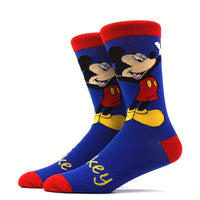 10 Pairs Unisex Cartoon Socks - Mickey & Donald Duck Breathable Elastic Socks