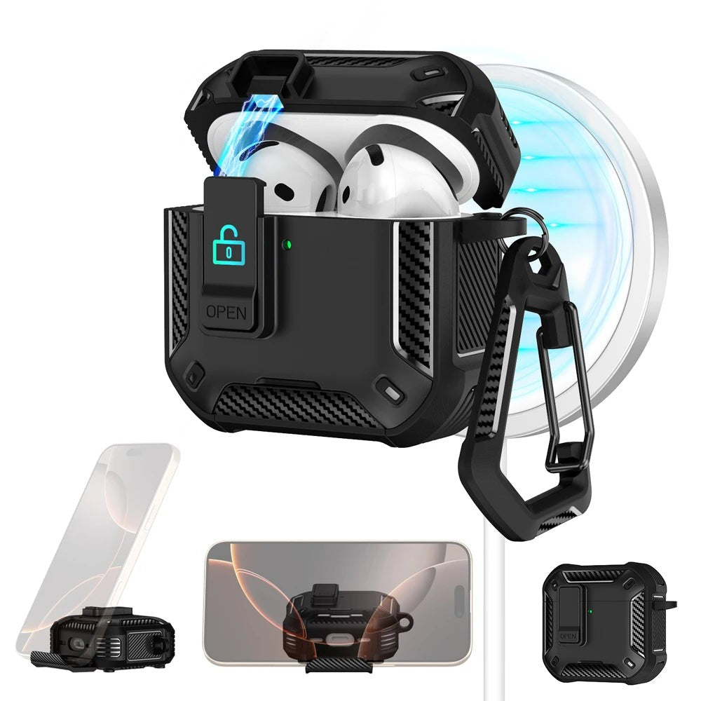 Magnetic Automatic Switch Earphone Cover For Airpods Pro 2 4 ANC Case Full Body