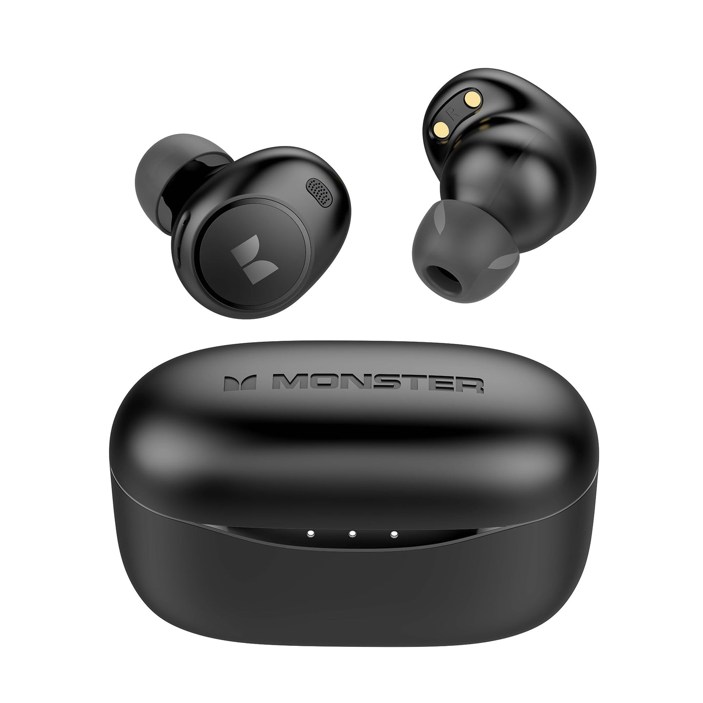 Monster Wireless Earbuds, Touch Control Bluetooth Earphones with Charging Case, Lightweight in-Ear Headphones, Built-in Microphone, IPX6 Waterproof, Fast Charging Sports Bluetooth Headset