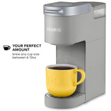 Keurig K-Mini Single Serve K-Cup Pod Coffee Maker, 6 to 12oz Brew size, with Cord Storage, Perfect for Small Spaces, Studio Gray
