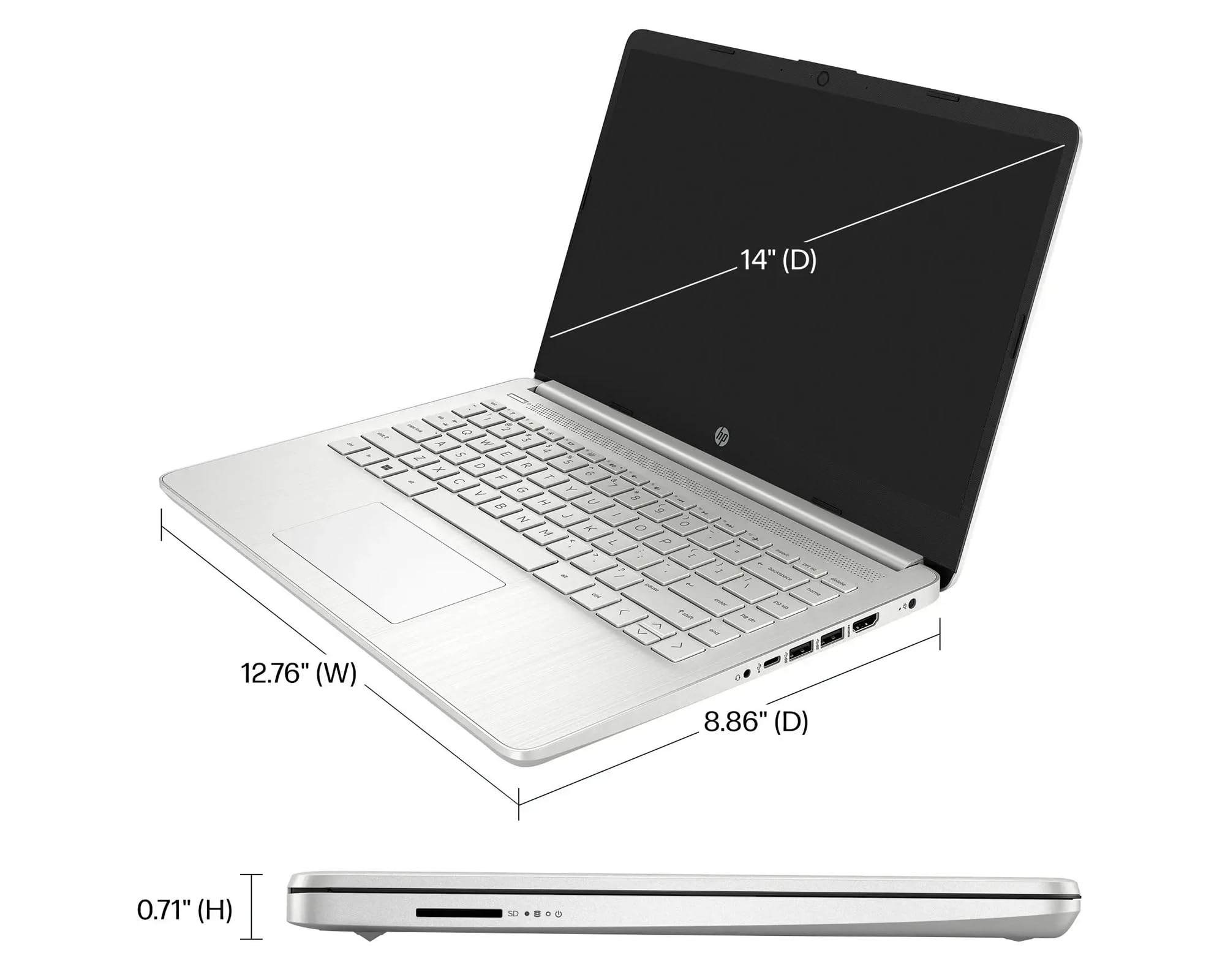 HP AI-Powered Laptop with Microsoft Office & 1TB Cloud Storage