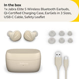 Jabra Elite 5 True Wireless in-Ear Bluetooth Earbuds - Hybrid Active Noise Cancellation (ANC), 6 Built-in Microphones for Clear Calls, Small Ergonomic Fit and 6mm Speakers - Gold Beige