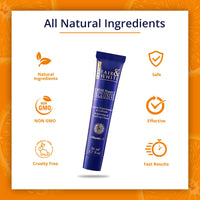 Fair and White Exclusive, Skin Brightening Cream with Vitamin C | 1.7 Fl oz / 50g | Reduce Appearance of Fine Lines & Wrinkles - with Glycerin and Castor Oil, For Face & Body