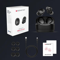 Monster Wireless Earbuds, Touch Control Bluetooth Earphones with Charging Case, Lightweight in-Ear Headphones, Built-in Microphone, IPX6 Waterproof, Fast Charging Sports Bluetooth Headset