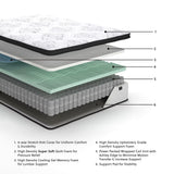 Signature Design by Ashley King Size Chime 12 Inch Medium Firm Hybrid Mattress with Cooling Gel Memory Foam