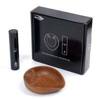 IKAPE Wooden Coffee Bean Dosing Cup and Spray Bottle Kit for Espresso, Coffee Bar Accessories for Reducing Coffee Power Static, Dosing Tray for Coffee or Tea, Sugar(Black)