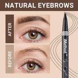 iMethod Eyebrow Pen - Eyebrow Pencil with Micro 4-Fork Tip, Microblading Eyebrow Pen for Natural Hair-Like Brows, Long-Lasting Eye Brow Pencils for Women, Smudge-proof, Black Brown