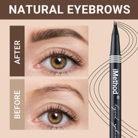 iMethod Eyebrow Pen - Eyebrow Pencil with Micro 4-Fork Tip, Microblading Eyebrow Pen for Natural Hair-Like Brows, Long-Lasting Eye Brow Pencils for Women, Smudge-proof, Black Brown