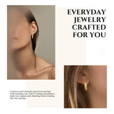 DOUX Star Hoop Earring for Women Thickened 18K Gold Filled 925 Sterling Silver Posts - Shine Like a Star with Our Premium Star Cubic Zirconia Earrings