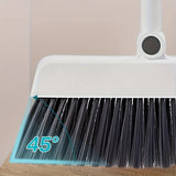 1set, Broom Dustpan Set Combination, Thickened Rotatable Foldable Stainless Steel Rod Strong ,And Durable Soft Hair Sweeping Broom Plastic, Cleaning Supplies for Indoor,broom and dustpan set,local warehouse ,household items