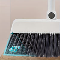 1set, Broom Dustpan Set Combination, Thickened Rotatable Foldable Stainless Steel Rod Strong ,And Durable Soft Hair Sweeping Broom Plastic, Cleaning Supplies for Indoor,broom and dustpan set,local warehouse ,household items