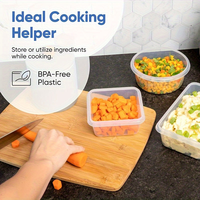 48pcs luxury food storage container set of high quality - sealed design, BPA free, easy to fasten lid, stackable microwave safe - including 24 containers, 24 lids, free labels, and kitchen storage marker pen