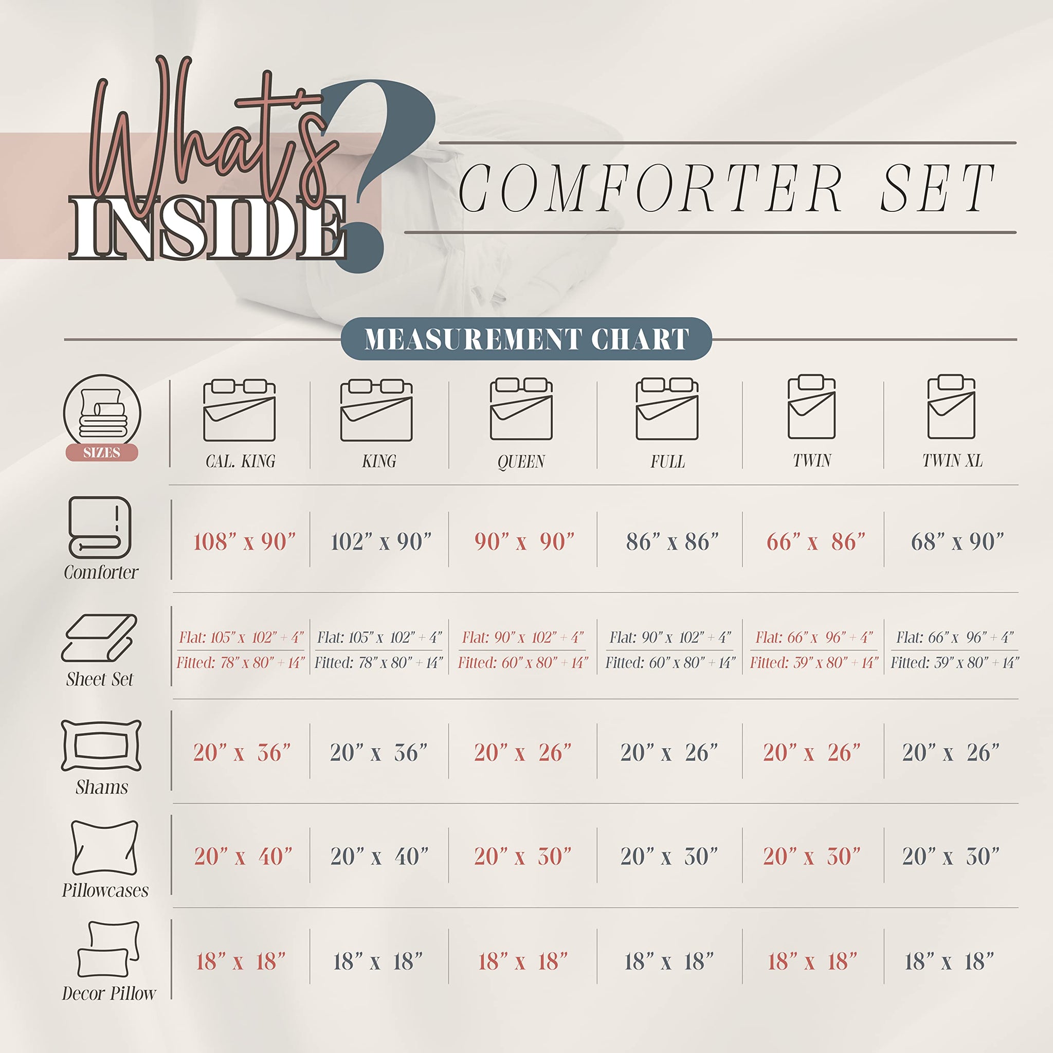 Elegant Comfort Reversible 10-Piece Comforter Set, Marble Print, Decorative Pillow and Fitted Sheet with Smart Pockets, Soft, Plush, & Lightweight Material, 10pc Marble, Queen, Lilac/Purple