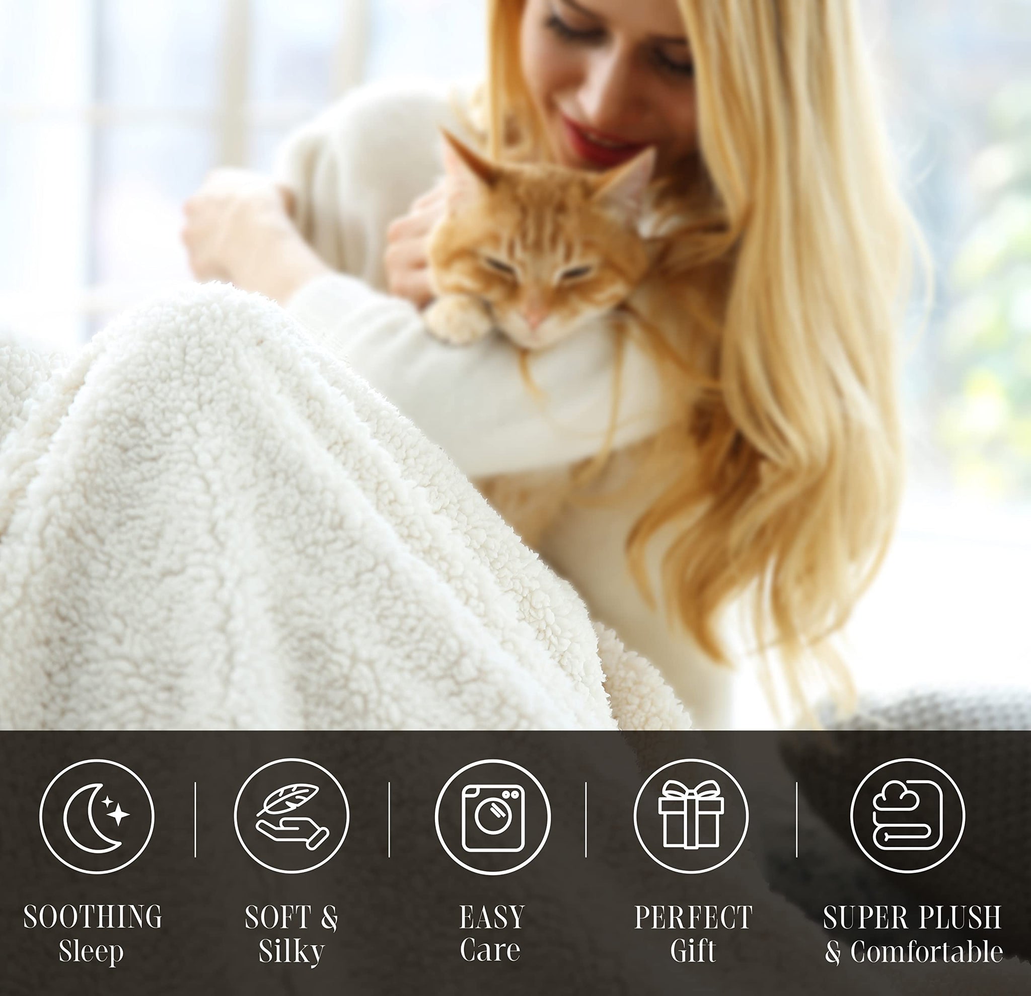 Elegant Comfort Soft & Plush Sherpa Comforter- Lilith Plaid Collection, 3-Piece Bed Set, , Reversible Down Alternative Micro-Suede, Plaid Sherpa Comforter, King, Ocean Navy