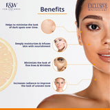 Fair and White Exclusive, Skin Brightening Cream with Vitamin C | 1.7 Fl oz / 50g | Reduce Appearance of Fine Lines & Wrinkles - with Glycerin and Castor Oil, For Face & Body