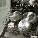 CAROTE Pots and Pans Set, Nonstick Cookware Set Detachable Handle, 11pcs Induction Kitchen Cookware Sets Non Stick with Removable Handle, RV Cookware Set, Oven Safe, Green