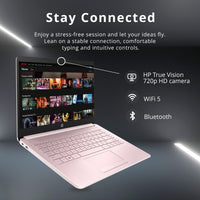 HP Stream 14" HD Lightweight Laptop, Intel Celeron N4120, 16GB RAM, 224GB Storage(64GB eMMC + 160GB Docking Station), Intel UHD Graphics, HD Webcam, 1 Year Office 365, WiFi, Bluetooth, Win 11s, Pink