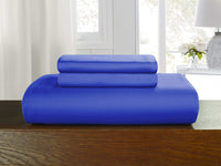 Elegant Comfort Luxury 2-Piece Duvet Cover Set - 1500 Premium Hotel Quality Microfiber Hotel Collection - Comforter Cover with Button Closure and 1 Pillow Sham, Twin/Twin XL, Royal Blue