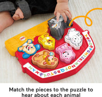 Fisher-Price Toddler Shape Sorting Toy Laugh & Learn Farm Animal Puzzle with Music & Sounds for Kids Ages 1+ Years