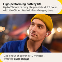 Jabra Elite 5 True Wireless in-Ear Bluetooth Earbuds - Hybrid Active Noise Cancellation (ANC), 6 Built-in Microphones for Clear Calls, Small Ergonomic Fit and 6mm Speakers - Gold Beige