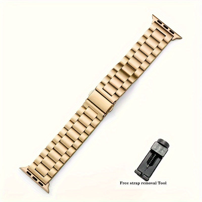 Stainless Steel Watch Band Suitable For Apple Ultra/Ultra2/8/7/6/5/4/3/2/1/SE Watch 38/40/41/42/44/45/49mm + Watch Remover