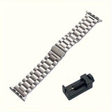 Stainless Steel Watch Band Suitable For Apple Ultra/Ultra2/8/7/6/5/4/3/2/1/SE Watch 38/40/41/42/44/45/49mm + Watch Remover