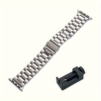 Stainless Steel Watch Band Suitable For Apple Ultra/Ultra2/8/7/6/5/4/3/2/1/SE Watch 38/40/41/42/44/45/49mm + Watch Remover