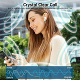 Wireless Earbuds Auto Noise Cancelling Wireless 5.3 In-Ear Headphones With HiFi Stereo Sound, Smart Touch Control, Lower Latency More Stable Connection And Faster Speed, 48Hrs Playtime, Pop-ups Auto Pairing For IPhone/Android