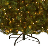 National Tree Company Pre-Lit Artificial Full Christmas Tree, Green, Dunhill Fir, Dual Color LED Lights, Includes Stand, 7.5 Feet, Dual Colored Lights