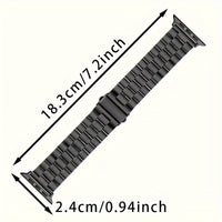 Stainless Steel Watch Band Suitable For Apple Ultra/Ultra2/8/7/6/5/4/3/2/1/SE Watch 38/40/41/42/44/45/49mm + Watch Remover
