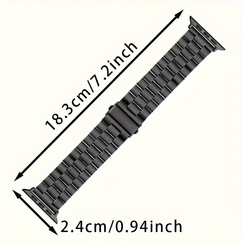 Stainless Steel Watch Band Suitable For Apple Ultra/Ultra2/8/7/6/5/4/3/2/1/SE Watch 38/40/41/42/44/45/49mm + Watch Remover