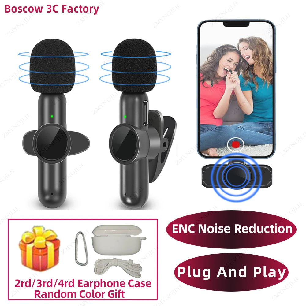 4-in-1 Wireless Lavalier Microphone