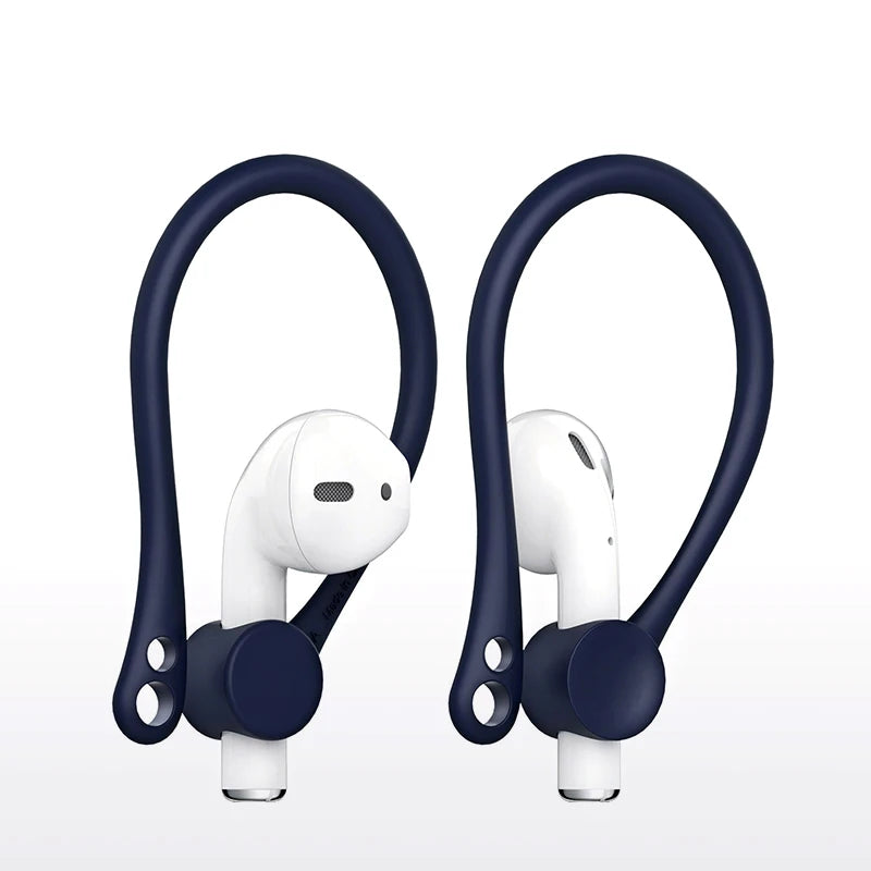 2pcs Mini Anti-Lost Ear Hooks & Protective Case for AirPods