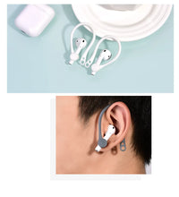 2pcs Mini Anti-Lost Ear Hooks & Protective Case for AirPods