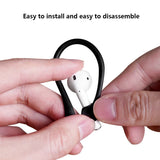 2pcs Mini Anti-Lost Ear Hooks & Protective Case for AirPods