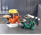 Bulldog Animal Figurines Cool Dog Statue Sculpture Living  Study Room Bedroom Decor Home Interior Decoration Accessories