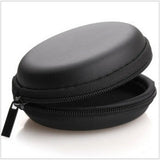 Round Hard Zipper Bag for Earbuds