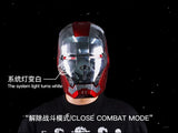 New AutoKing 1:1 Mk5 Iron Man Helmet Cosplay Voice Control Eyes with Light Model Toys for Adult Electric Wearable Christmas Gift