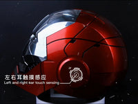 New AutoKing 1:1 Mk5 Iron Man Helmet Cosplay Voice Control Eyes with Light Model Toys for Adult Electric Wearable Christmas Gift