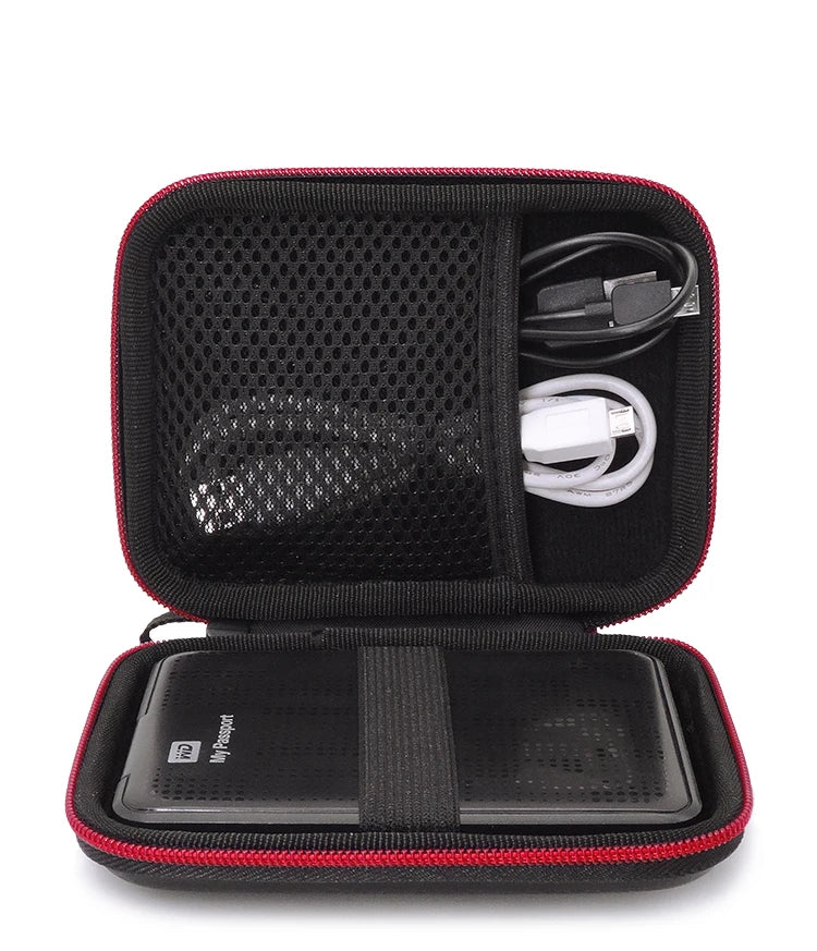 Portable Storage Case for Headphones & Earphone Cable Organizer Bag
