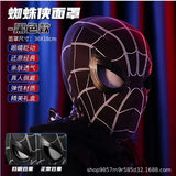 Spiderman Mascara Headgear Cosplay Moving Eyes Electronic Mask Spider Man Remote Control Elastic Toys For Adults Kids Gifts