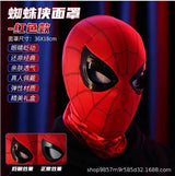 Spiderman Mascara Headgear Cosplay Moving Eyes Electronic Mask Spider Man Remote Control Elastic Toys For Adults Kids Gifts