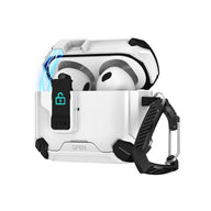 Magnetic Security Lock Earphone Cover for Airpods Pro 2 4 ANC Case Full Body Protection Shockproof Phone Holder Headphone Cover