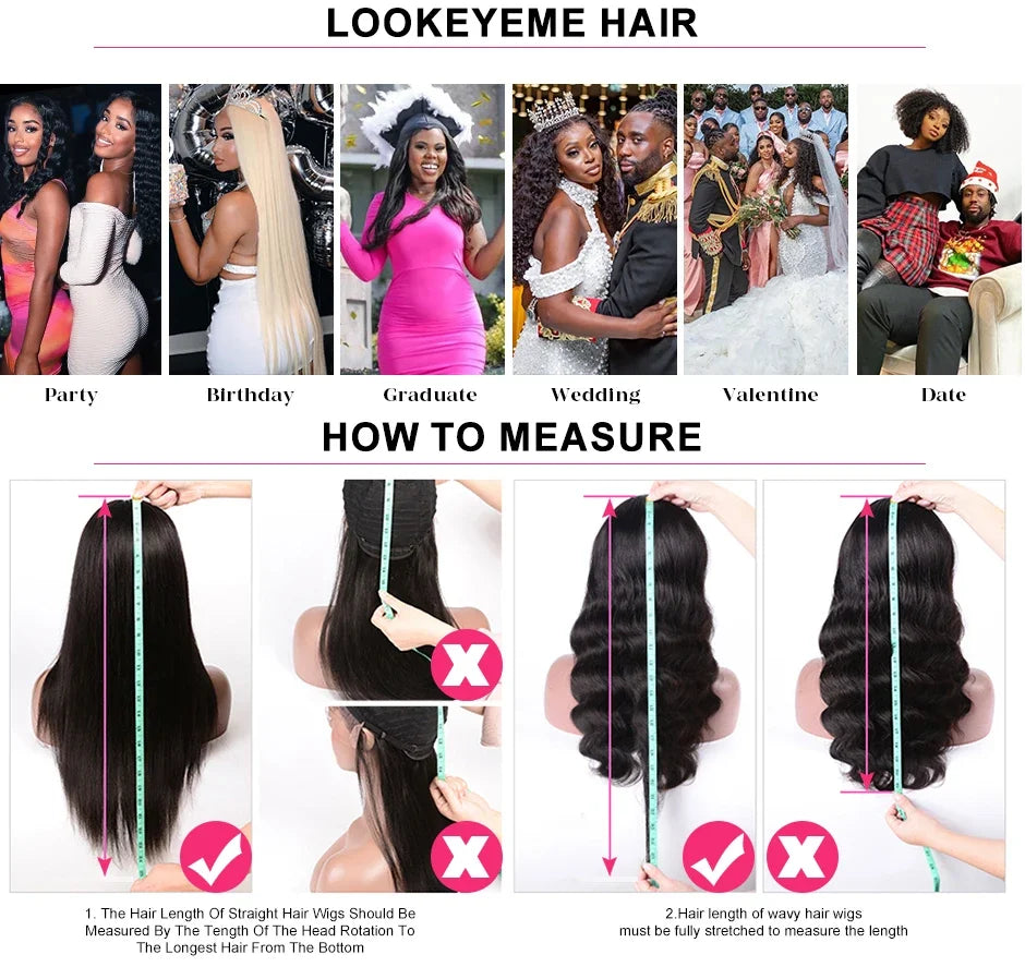 Straight Human Hair Wigs HD 13x4 13x6 Lace Frontal Wig Pre Plucked Brazilian Remy HD Lace Front Wig For Women 180 Density