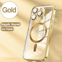 Magnetic Electroplate Bumper Cover for iPhone